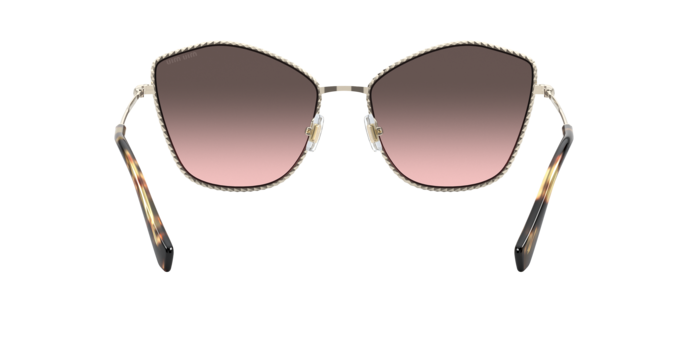 Miu Miu MU 60VS in Pale Gold - Back View