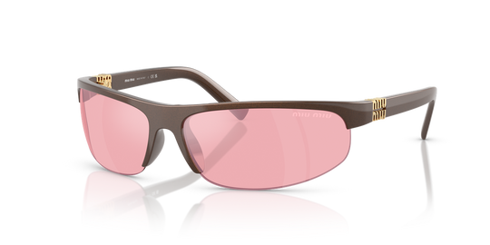 Miu Miu MU A02SF - Cocoa Metal / Pink Mirror Lilac (14Y70J)