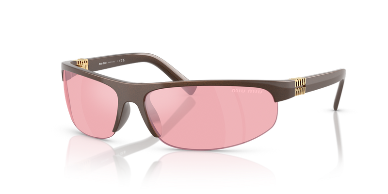 Miu Miu MU A02SF in Cocoa Metal - Front View