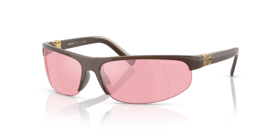 Miu Miu MU A02S - Cocoa Metal / Pink Mirror Lilac (14Y70J)