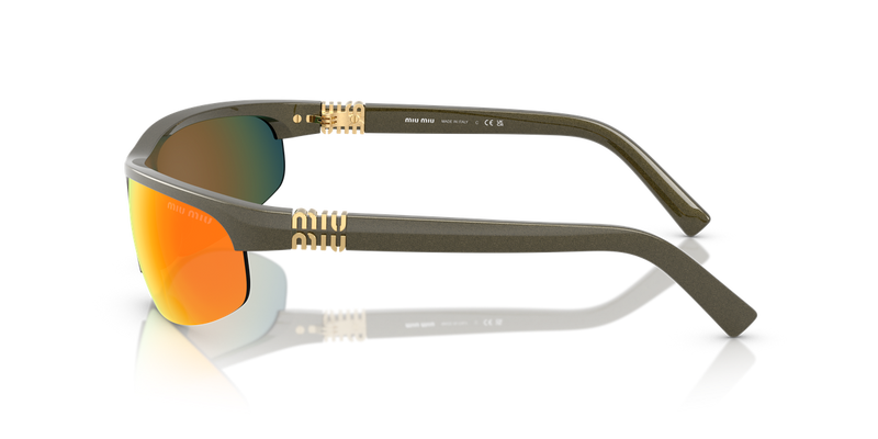 Miu Miu MU A02S in Kaki Metal - Alternate View