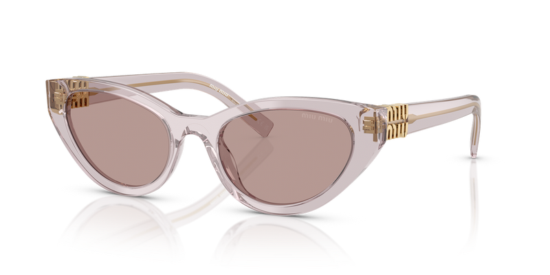 Miu Miu MU A04S in Mauve Transparent - Front View