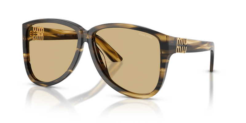 Miu Miu MU A08S in Striped Loden - Alternate View