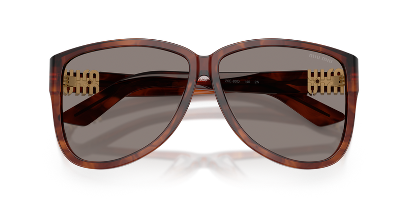 Miu Miu MU A08S in Striped Tobacco - Alternate View