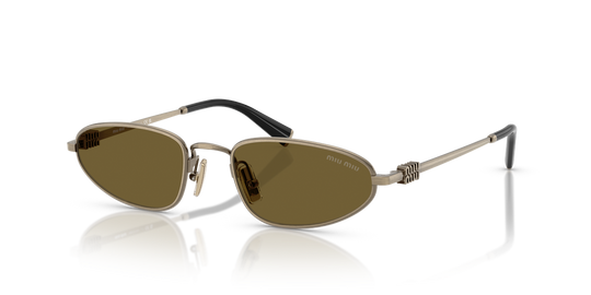 Miu Miu MU A52S - Old Gold / Dark Brown (26C09Z)