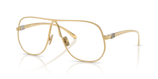 Miu Miu MU A56S - Gold / Clear Blue-Violet Light Filter (5AK08N)