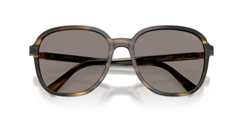 Miu Miu MU B01SF in Striped Loden - Side View