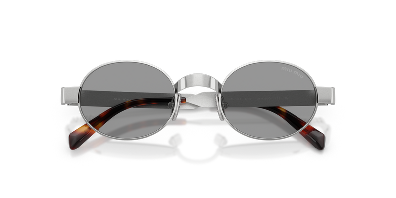 Miu Miu MU B51S in Old Silver - Side View
