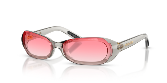 Miu Miu MU C07SU - Transparent Grey / Gradient Pink (22T81E)