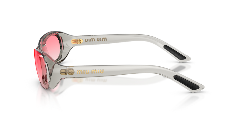 Miu Miu MU C07SU in Transparent Grey - Back View