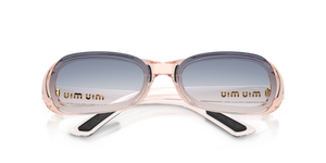 Transparent Pink / Clear Gradient Light Blue (28S41G)