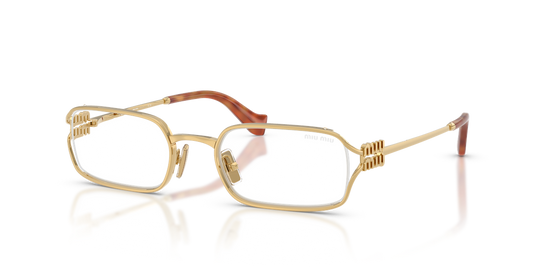 Miu Miu MU C50S - Gold / Clear Blue Light Filter (5AK10W)