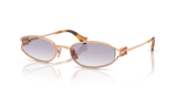 Rose Gold / Clear Gradient Dark Grey (ZVF04O)