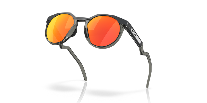 Oakley HSTN in Matte Carbon / Prizm Ruby (924202) - Temple Detail