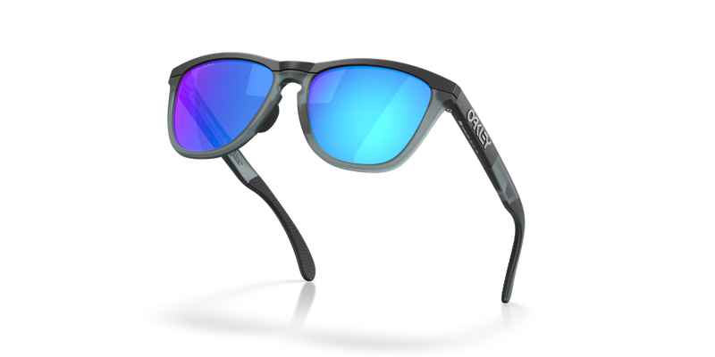 Oakley FROGSKINS RANGE in Matte Black / Prizm Sapphire (928419) - Temple Detail