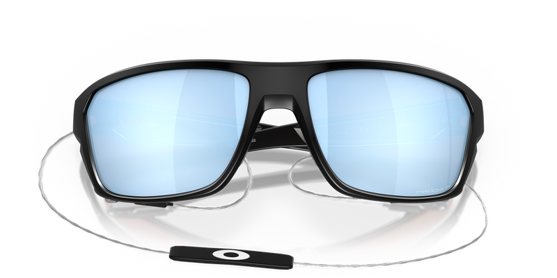 Oakley SPLIT SHOT in Matte Black / Prizm Deep Water Polarized (941606) - Side View