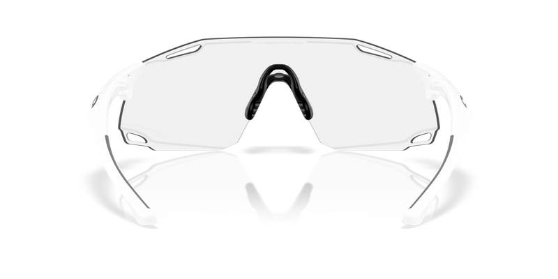Oakley CYBR DYNO in Matte White / Clear to Black Iridium Photochromic (951301) - Temple Detail