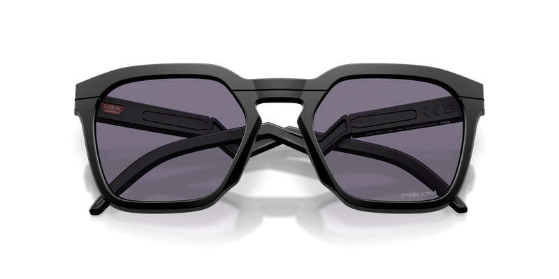 Oakley HSTN SQ in Matte Black / Prizm Grey (953301) - Side View