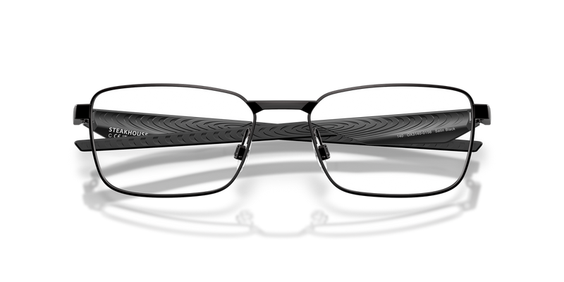 Oakley STEAKHOUSE in Satin Black / Demo Lens (314001) - Side View