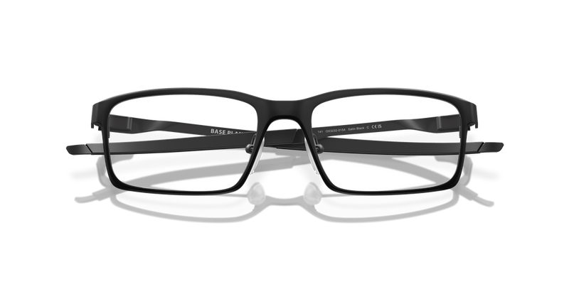 Oakley BASE PLANE in Satin Black / Demo Lens (323201) - Side View