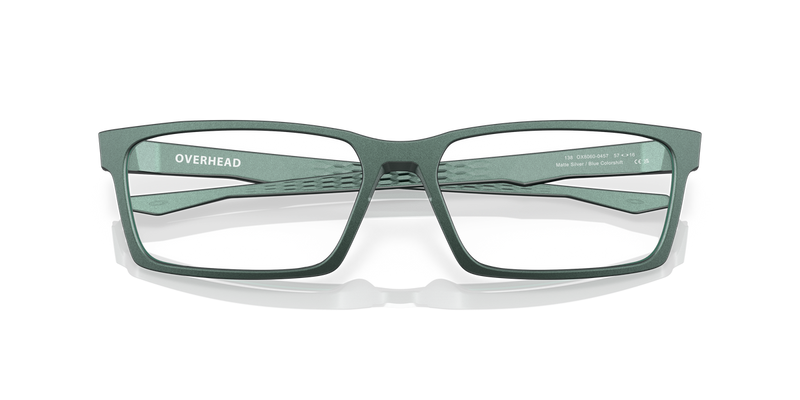 Oakley OVERHEAD in Matte Dark Silver/Blue Colorshift / Demo Lens (806004) - Alternate View