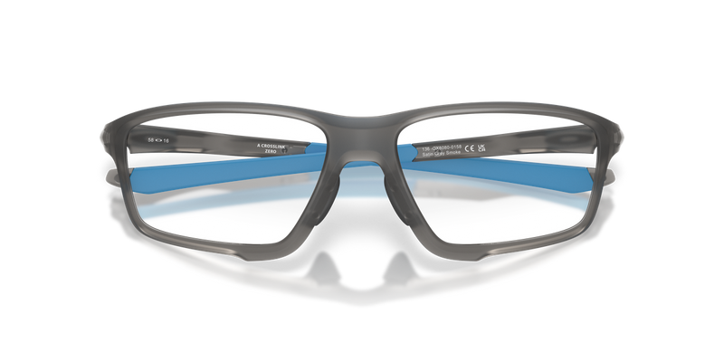 Oakley CROSSLINK ZERO (A) in Satin Grey Smoke / Demo Lens (808001) - Side View
