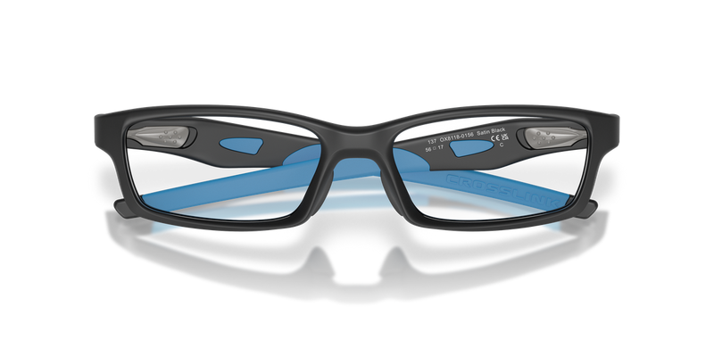 Oakley CROSSLINK (A) in Satin Black / Demo Lens (811801) - Side View
