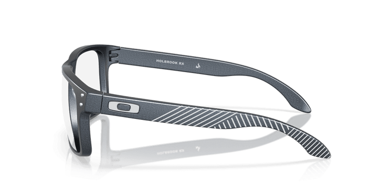 Oakley HOLBROOK RX in Matte Blue Steel / Demo Lens (815617) - Side View
