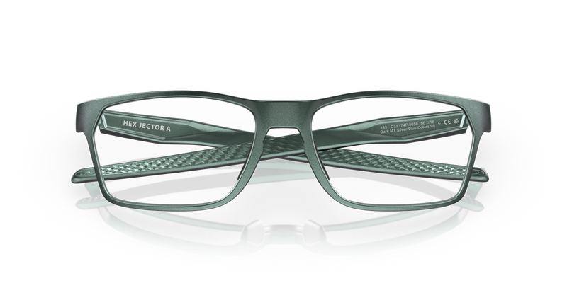 Oakley HEX JECTOR (A) in Dark Matte Silver Blue Colorshift - Alternate View