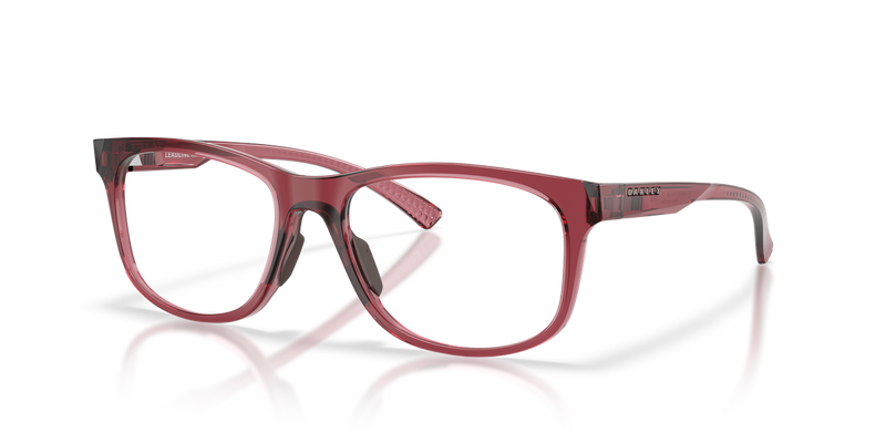 Oakley LEADLINE RX in Transparent Iron Red - Front View