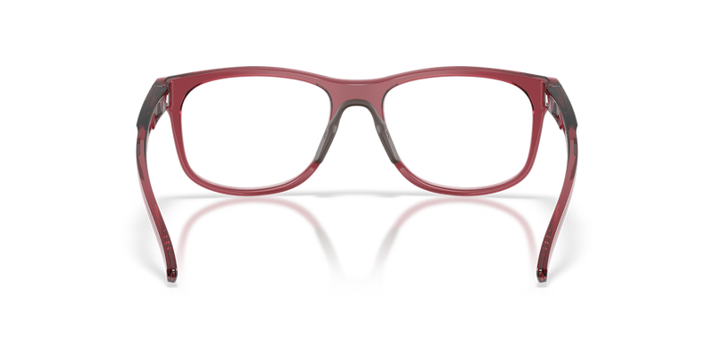 Oakley LEADLINE RX in Transparent Iron Red - Temple Detail