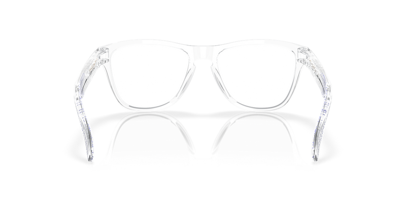 Oakley Youth FROGSKINS XS RX in Polished Clear - Temple Detail