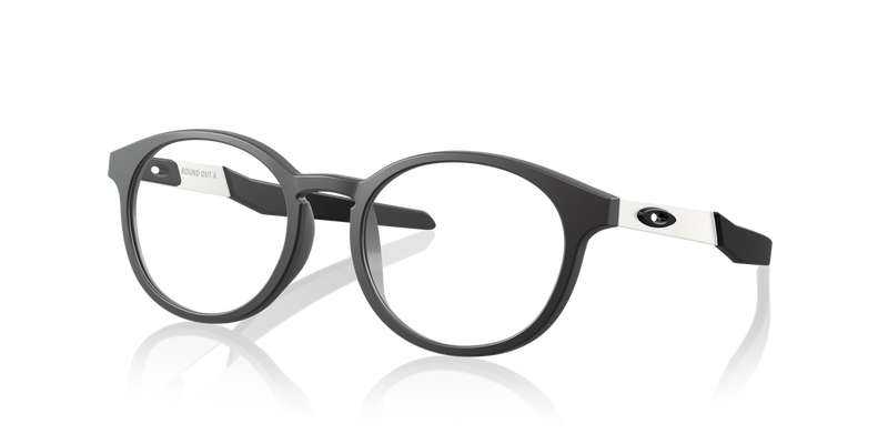 Oakley Youth ROUND OUT A in Satin Black - Front View
