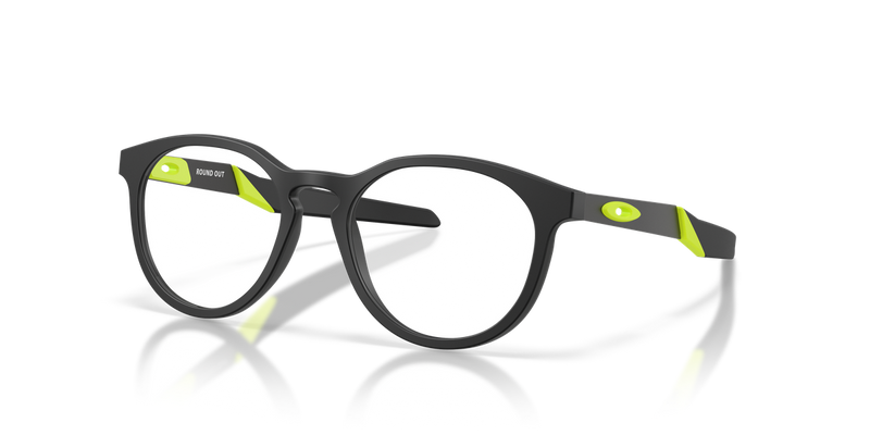 Oakley Youth ROUND OUT in Satin Black - Front View