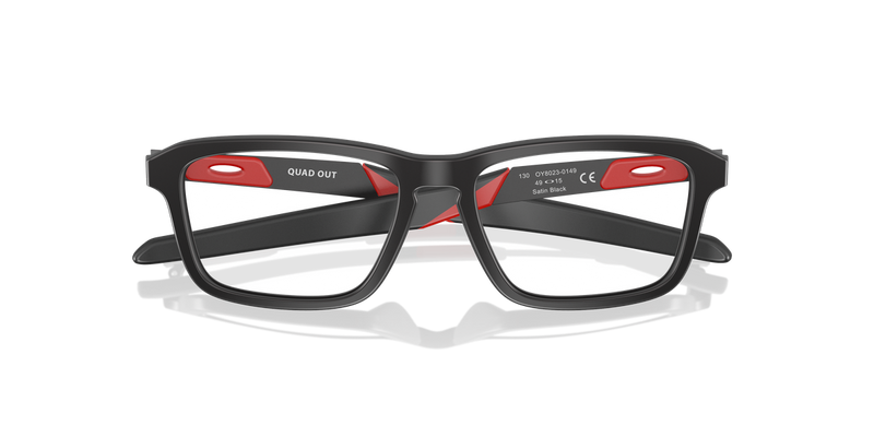 Oakley Youth QUAD OUT in Satin Black - Side View