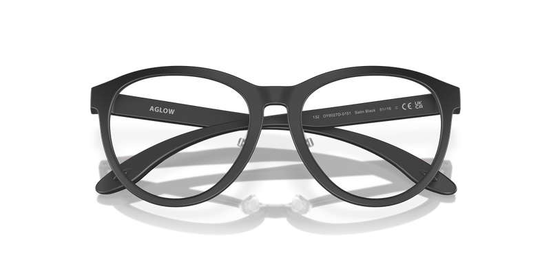 Oakley Youth AGLOW in Satin Black - Side View