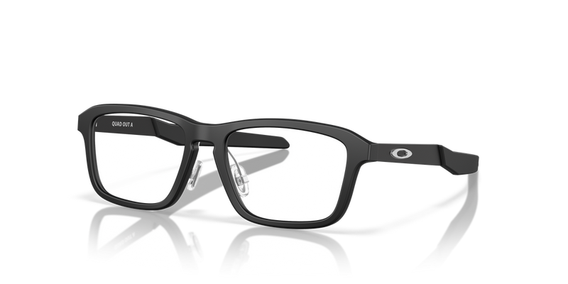 Oakley Youth QUAD OUT A in Satin Black - Front View