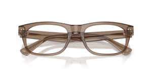 Shiny Transparent Brown Taupe / Demo Lens (6085)