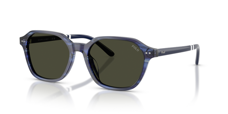 Polo Ralph Lauren PH4234U in Shiny Striped Blue / Dark Grey (631487) - Alternate View