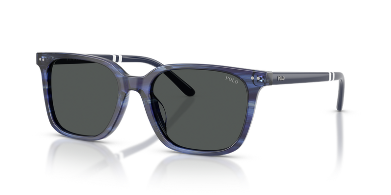 Polo Ralph Lauren PH4235U in Shiny Striped Blue / Dark Grey (631487) - Alternate View