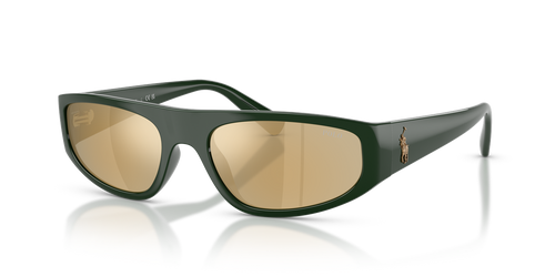 Shiny Polo Bar Green / Brown Mirror Gold (58567P)