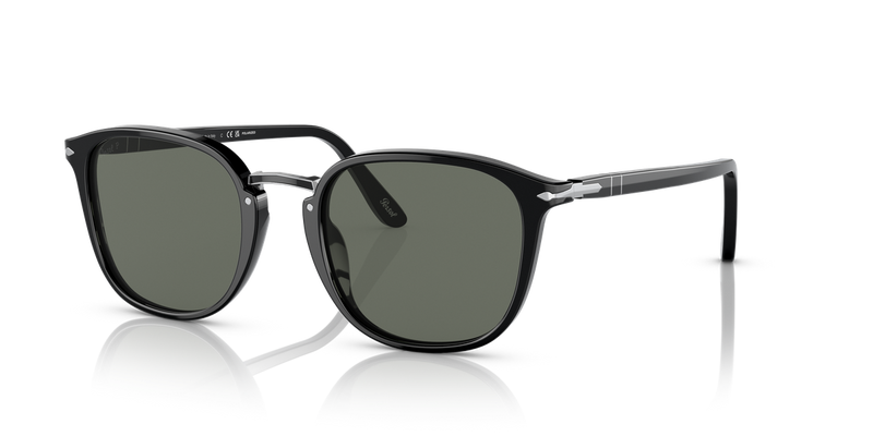 Persol PO3186S in Black / Green Polarized (95/58) - Alternate View