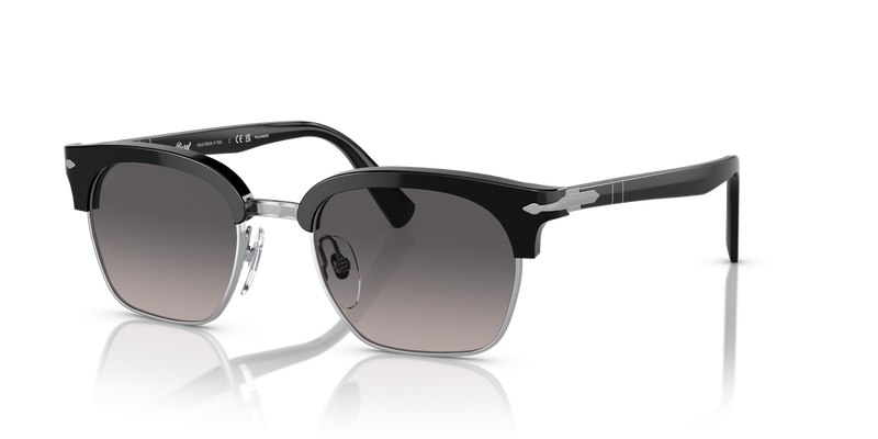 Persol PO3199S in Black/Silver / Polarized Grey Gradient (1106M3) - Front View