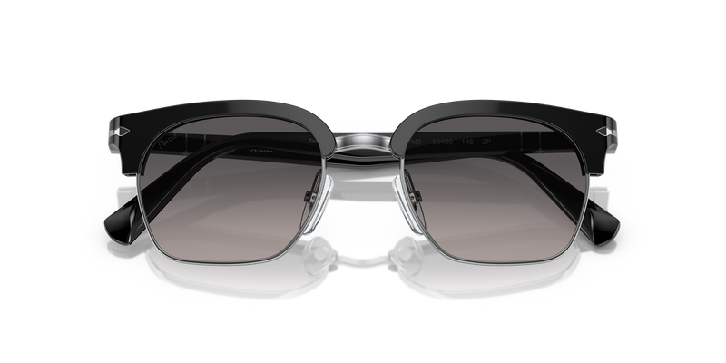 Persol PO3199S in Black/Silver / Polarized Grey Gradient (1106M3) - Side View