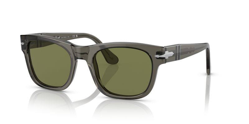 Persol PO3269S in Opal Smoke / Light Green (11034E) - Alternate View