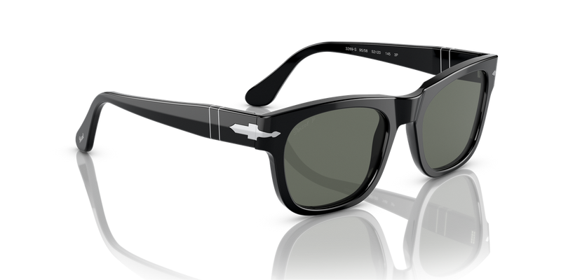 Persol PO3269S in Black / Green Polarized (95/58) - Alternate View