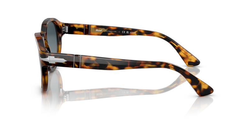 Persol PO3304S in Madreterra / Blue Polarized (1052S3) - Back View