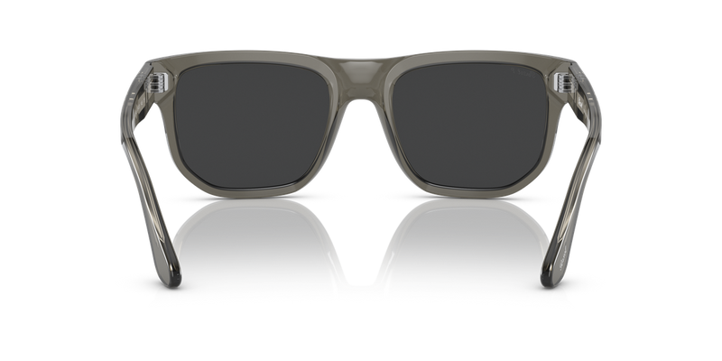 Persol PO3306S in Opal Smoke / Dark Grey Polarized (110348) - Temple Detail