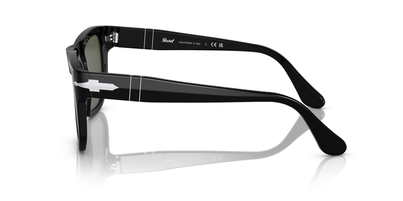 Persol PO3306S in Black / Green (95/31) - Alternate View