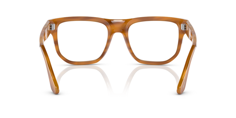 Persol PO3306S in Striped Brown / Transitions Signature Gen8 - Grey (960/GH) - Alternate View